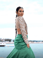 Masoom Minawala Wearing Le Palmier Earrings