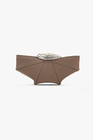 THE KOKO KLUTCH IN GREY TAUPE