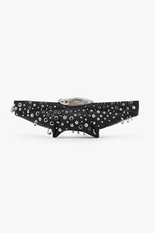 KOKO AERONAUT STUDDED KLUTCH IN NOIR