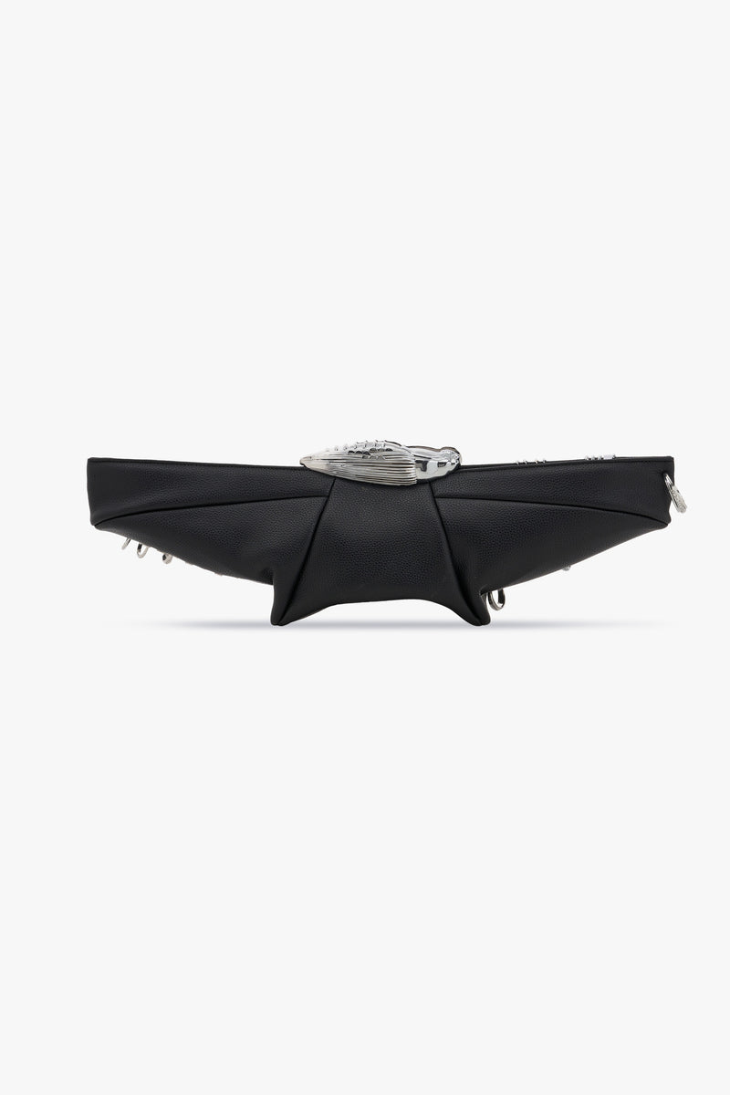 KOKO AERONAUT STUDDED KLUTCH IN NOIR