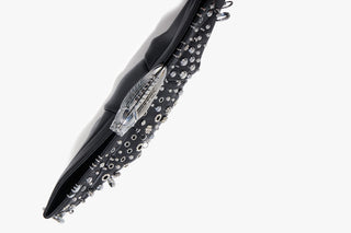 KOKO AERONAUT STUDDED KLUTCH IN NOIR