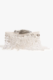 Koko Halo Cascade Clutch in Ivory