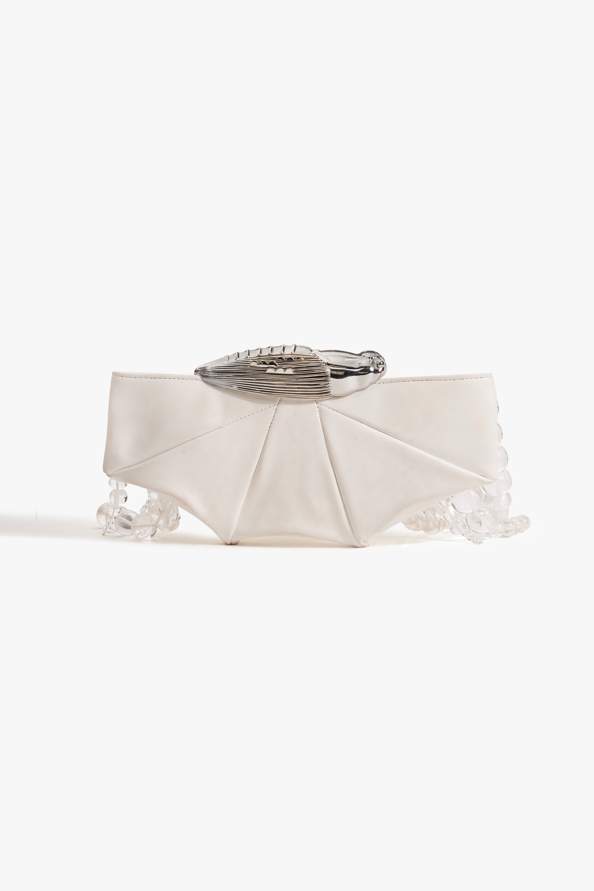Koko Halo Cascade Clutch in Ivory