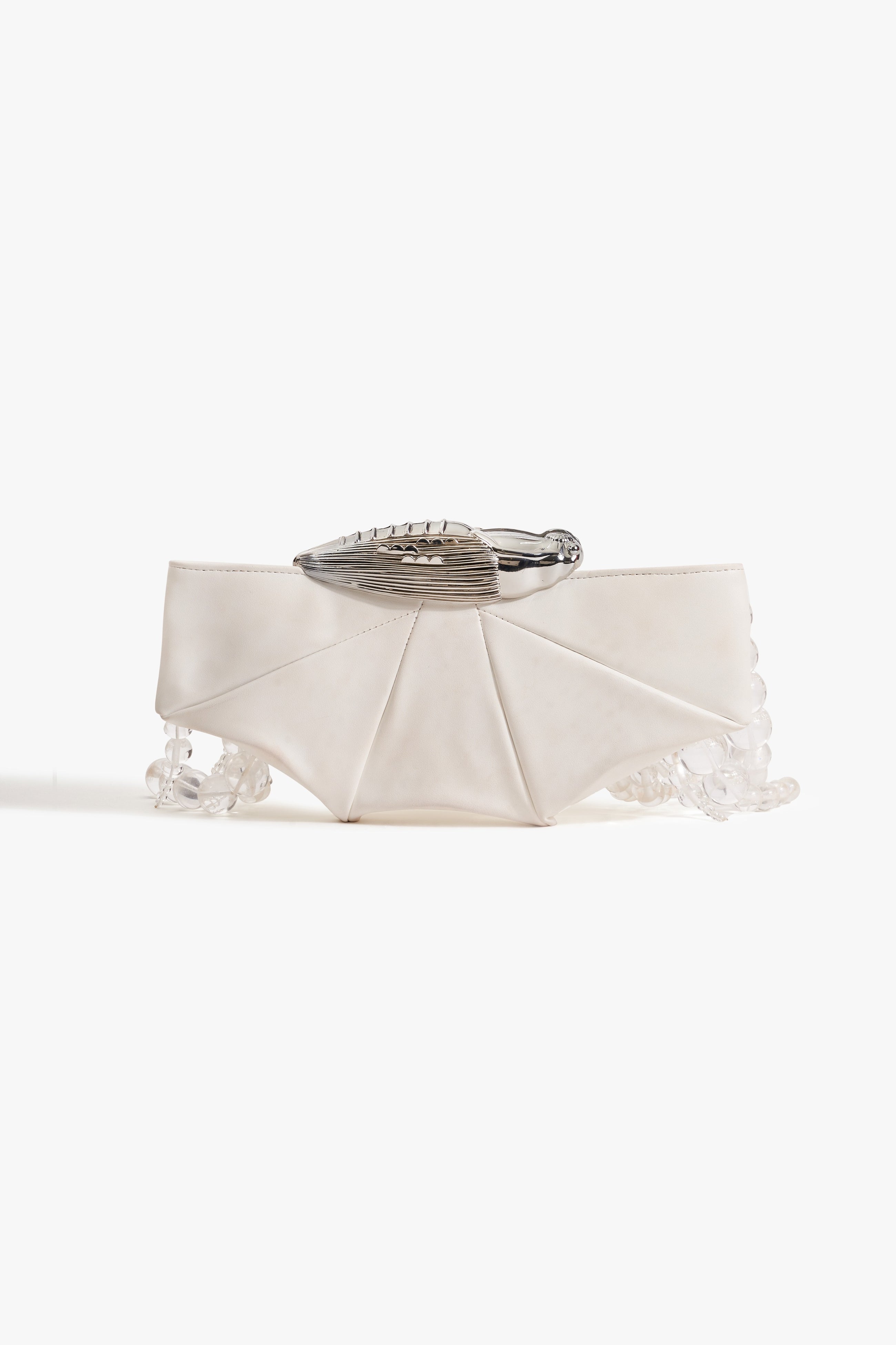 Koko Halo Cascade Clutch in Ivory