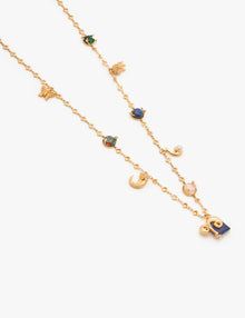 The Zodiac Series - Aries Vintage Celestial Halo Necklace