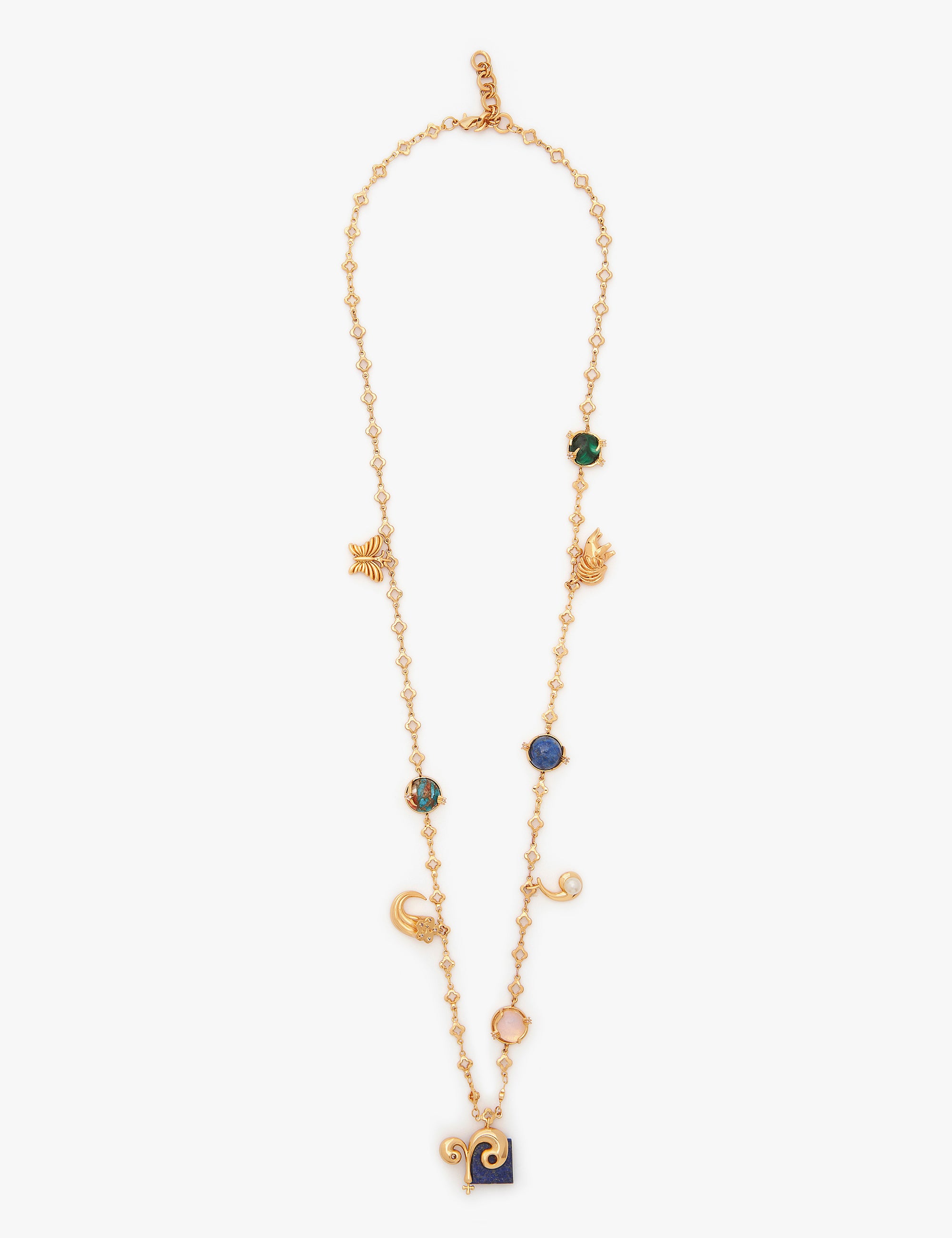 The Zodiac Series - Aries Vintage Celestial Halo Necklace