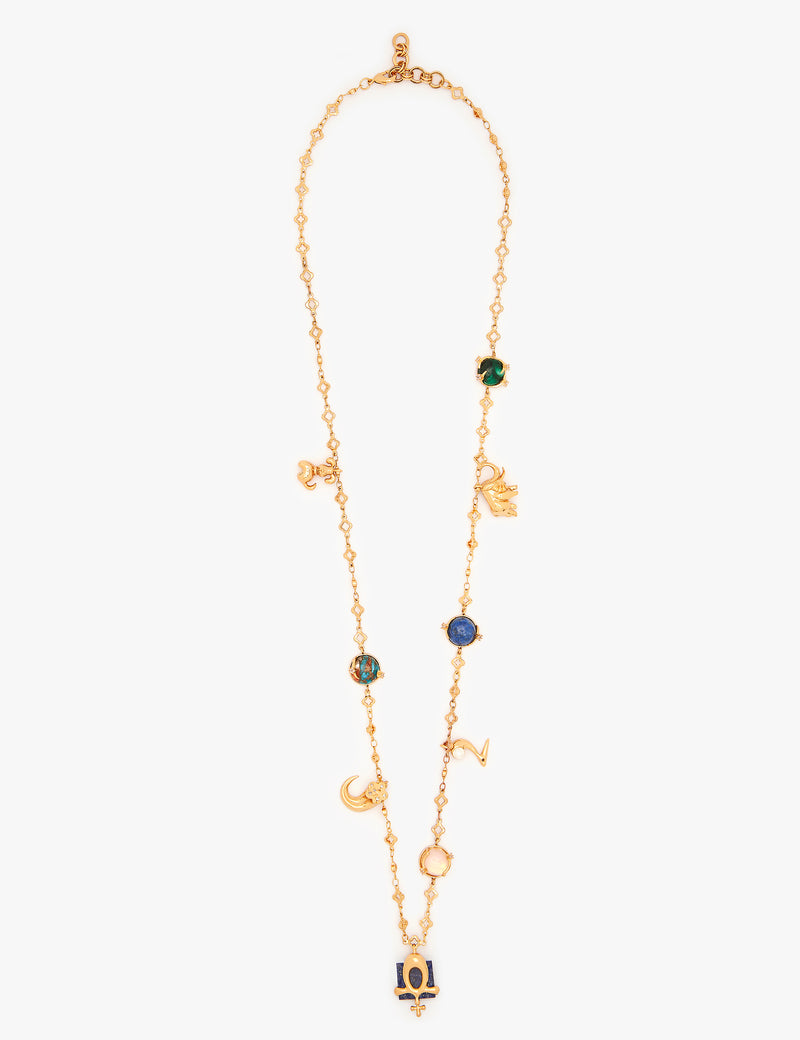 The Zodiac Series - Libra Vintage Celestial Halo Necklace