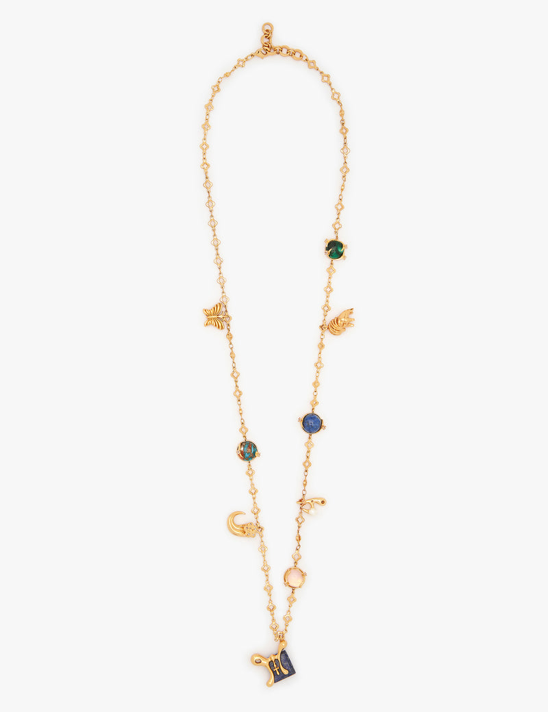 The Zodiac Series - Pisces Vintage Celestial Halo Necklace