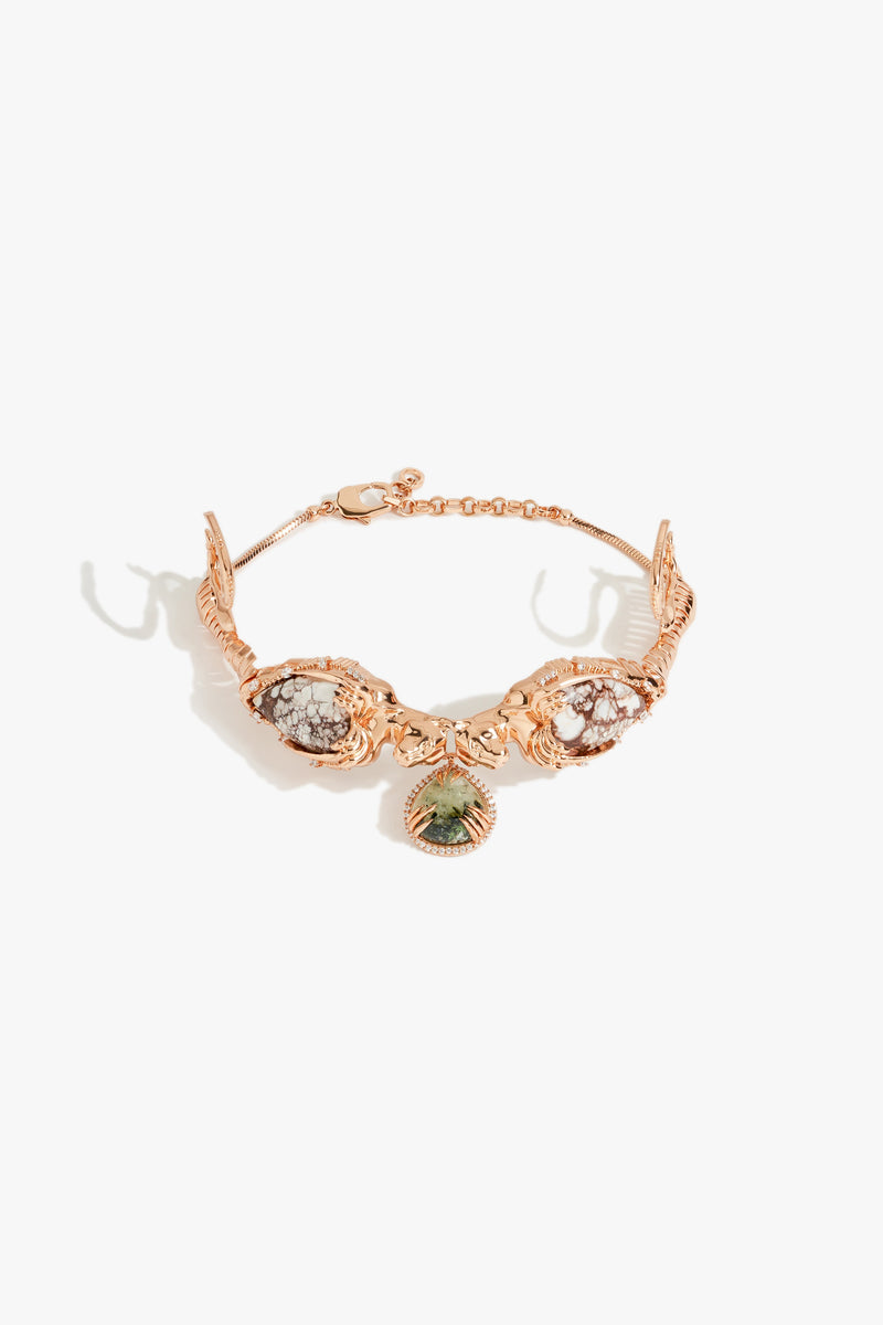 Leopard Temptress Choker in Wild-horse Jasper