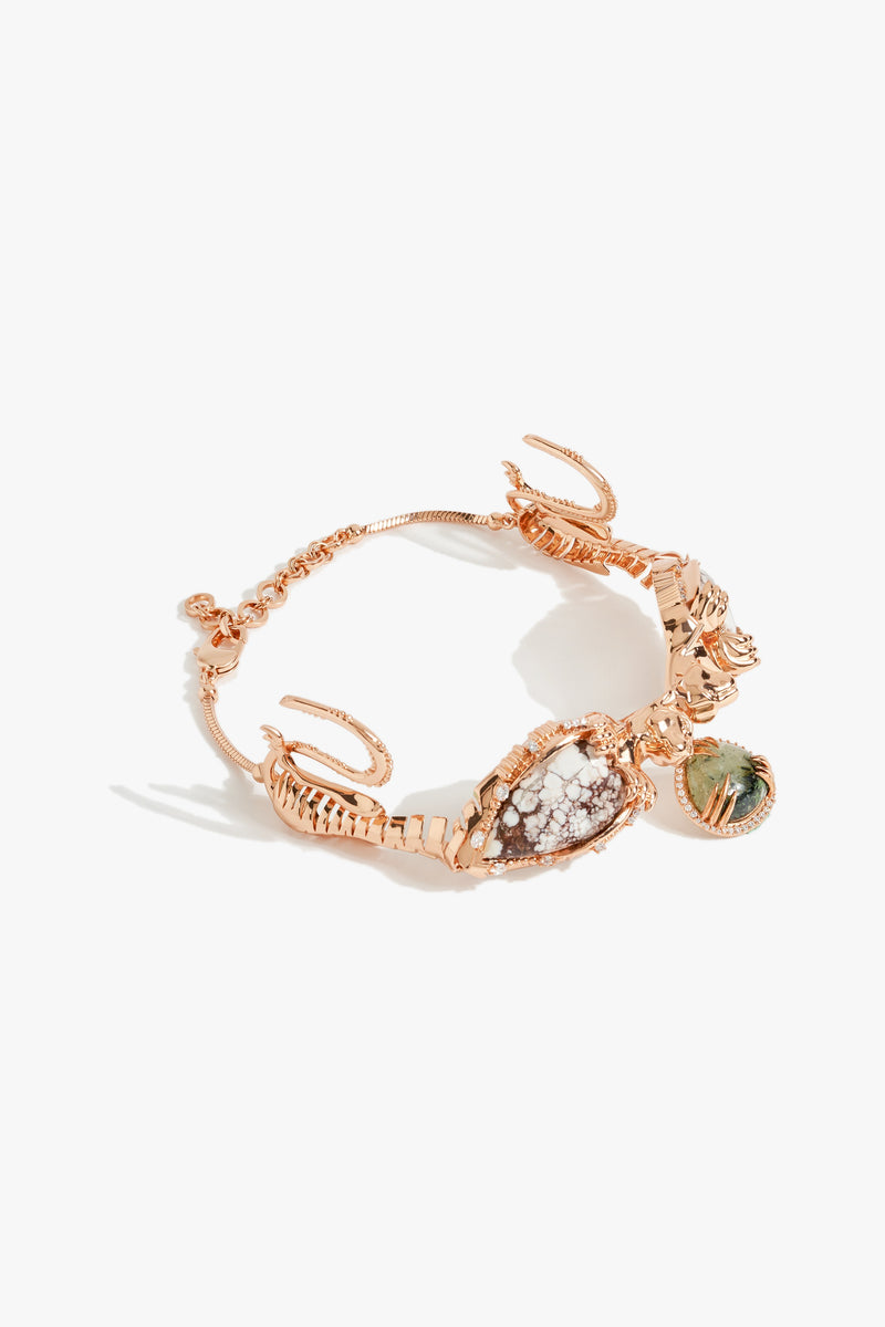 Leopard Temptress Choker in Wild-horse Jasper