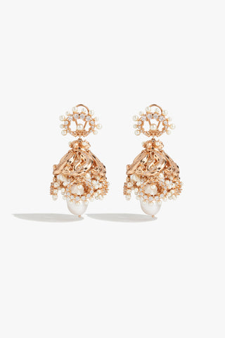 Pearl of the Moon Jhumkas