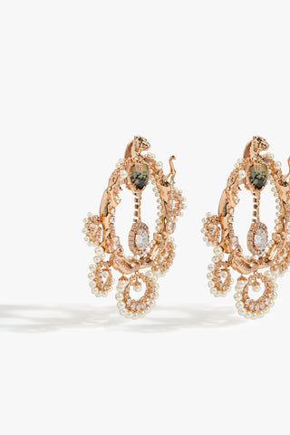 Trinity of Leopards Chandbali