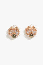 Leopard Triumph Studs in Prehnite