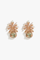 La Leopard Celestial Studs in Prehnite