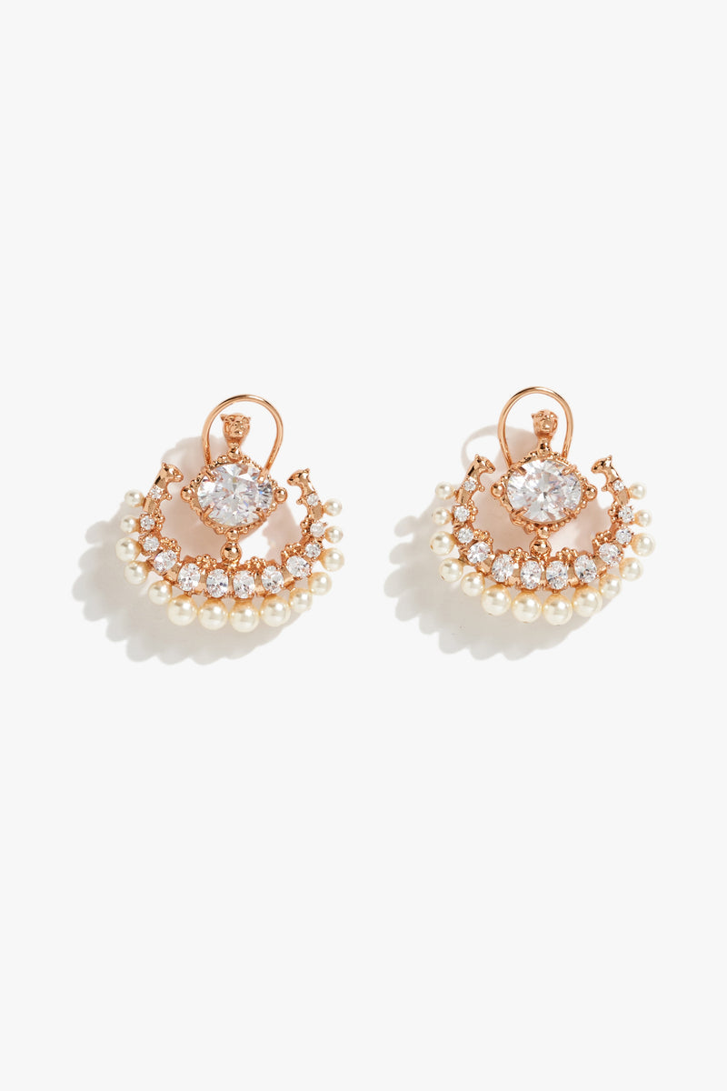 Trinity of Leopards Majestic Pearl Studs