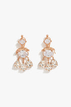 Leopard Crystal Drop Earrings