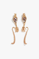Temptress Leopard Statement Earrings in Wild-horse Jasper