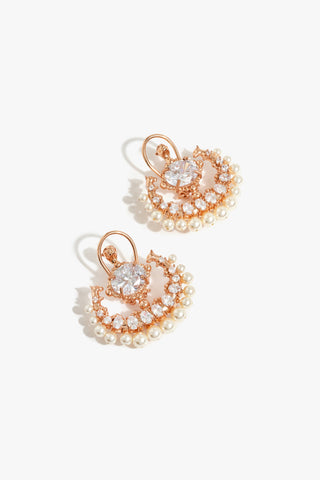 Trinity of Leopard Majestic Pearl Studs