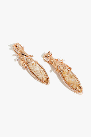Wild Coral Majesty Earrings