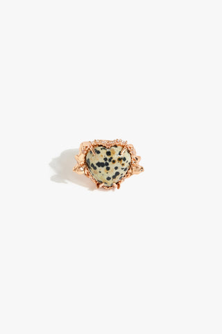The Wild Empress Ring in Dalmatian Stone