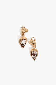 Temptress Leopard Earrings in Wild-horse Jasper