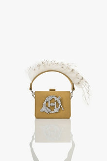 OH V Quill Furbie Handbag in Fawn Brown