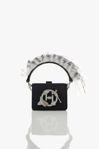 OH V Quill Furbie Handbag in Mystic Noir