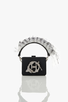 OH V Quill Furbie Handbag in Mystic Noir