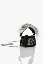 OH V Quill Furbie Handbag in Mystic Noir