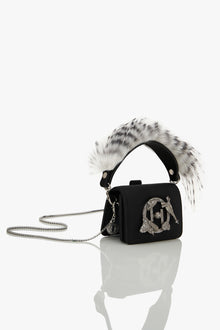 OH V Quill Furbie Handbag in Mystic Noir
