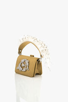 OH V Quill Furbie Handbag in Fawn Brown