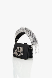 OH V Quill Furbie Handbag in Mystic Noir