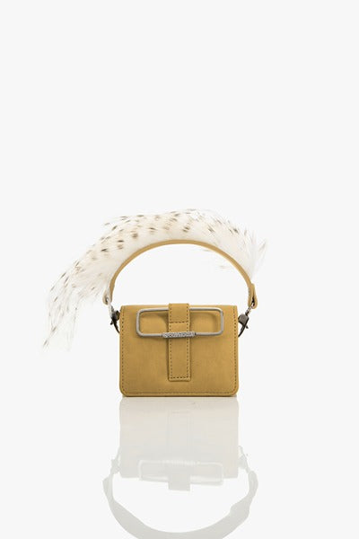 OH V Quill Furbie Handbag in Fawn Brown