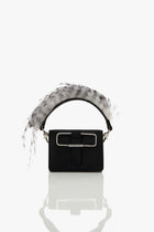 OH V Quill Furbie Handbag in Mystic Noir