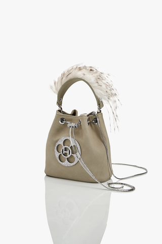 OH Quill Poppi Bucket Bag in Wolf Grey