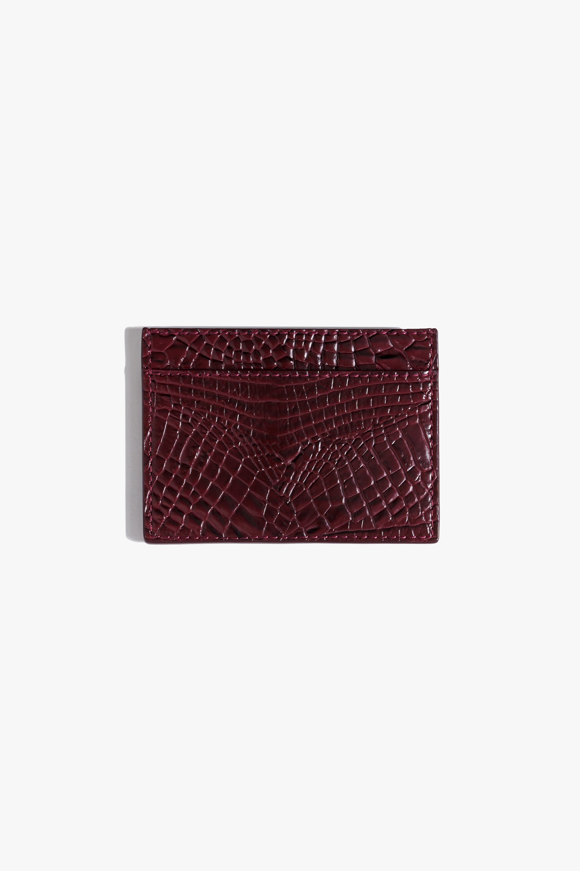 KOKO Crimson Croc Card Holder