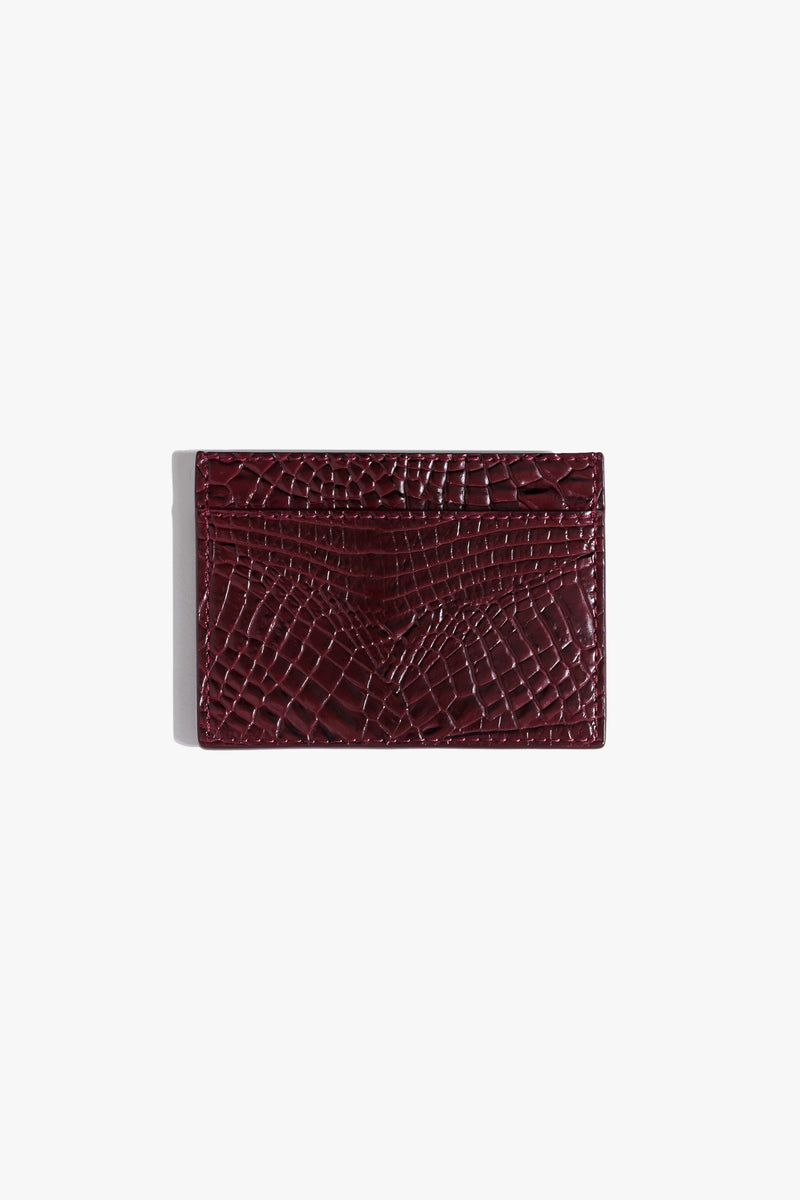 KOKO Crimson Croc Card Holder