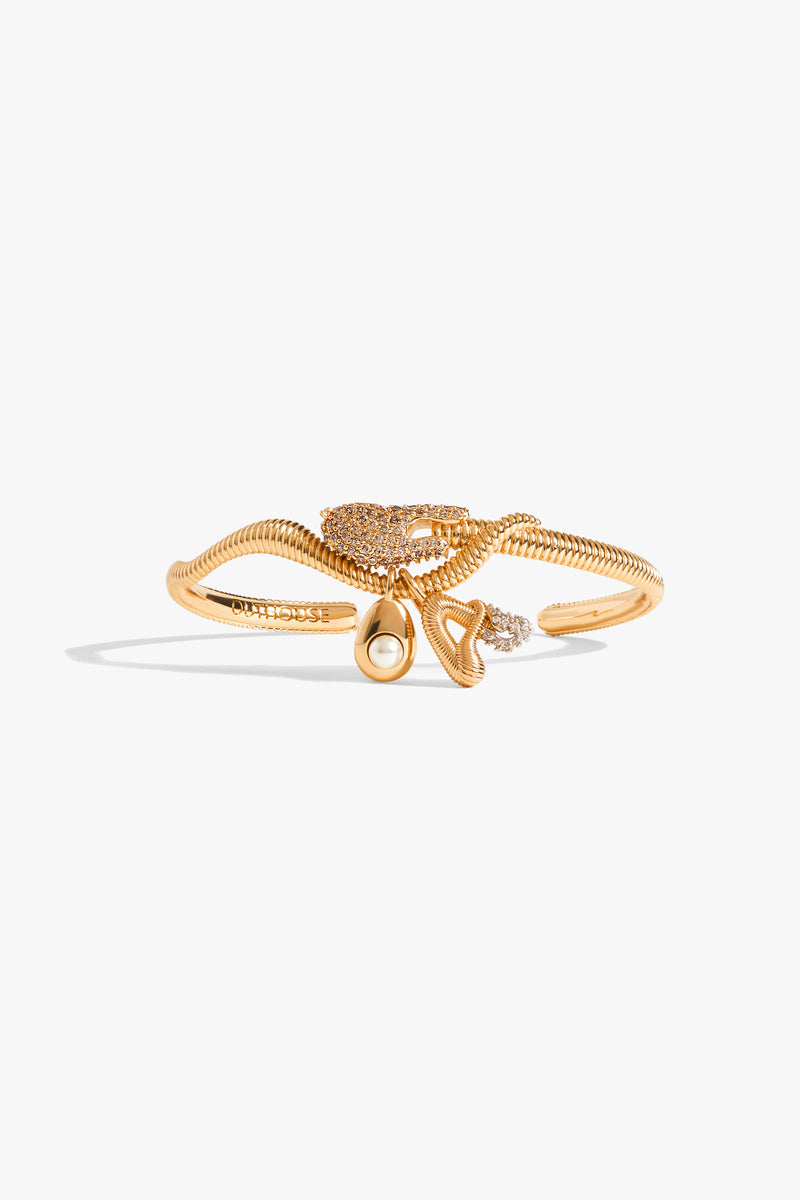 KOKO Alphabet Cuff in Champagne