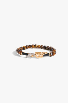 KOKO Sigil Beaded Bracelet in Tiger Stone