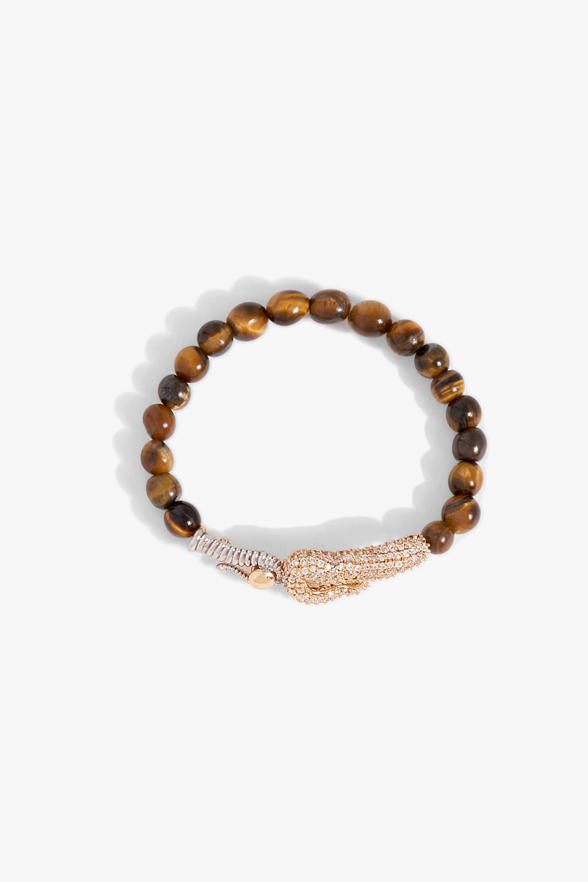 KOKO Sigil Beaded Bracelet in Tiger Stone