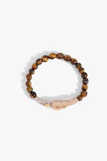 KOKO Sigil Beaded Bracelet in Tiger Stone