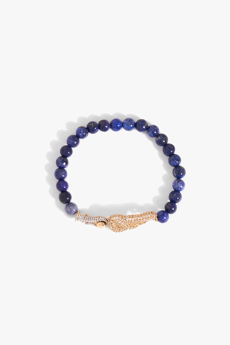 KOKO Sigil Beaded Bracelet in Lapis Lazuli