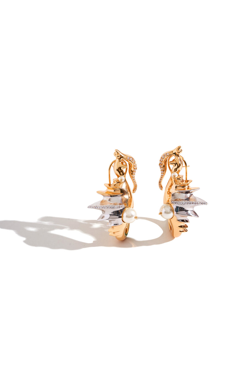 Seanymph Arc Hoop Earrings