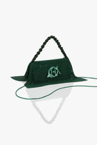 Crystal Furbie Midi Handbag in Kelly Green
