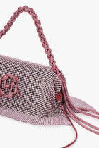 Crystal Furbie Midi Handbag in Posh Pink