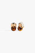 Crimson Coil Stud Earrings