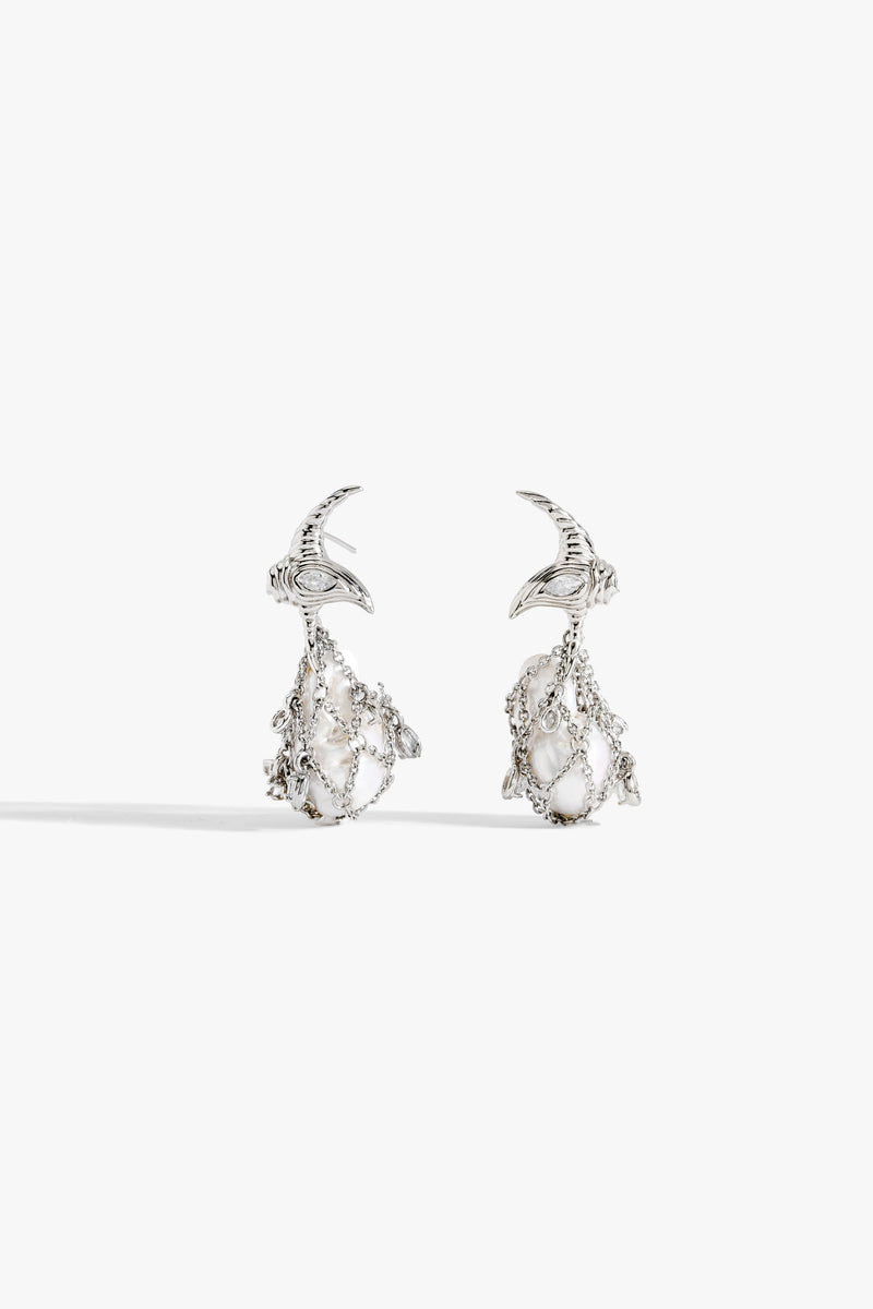 Silver SIren Drop Earrings