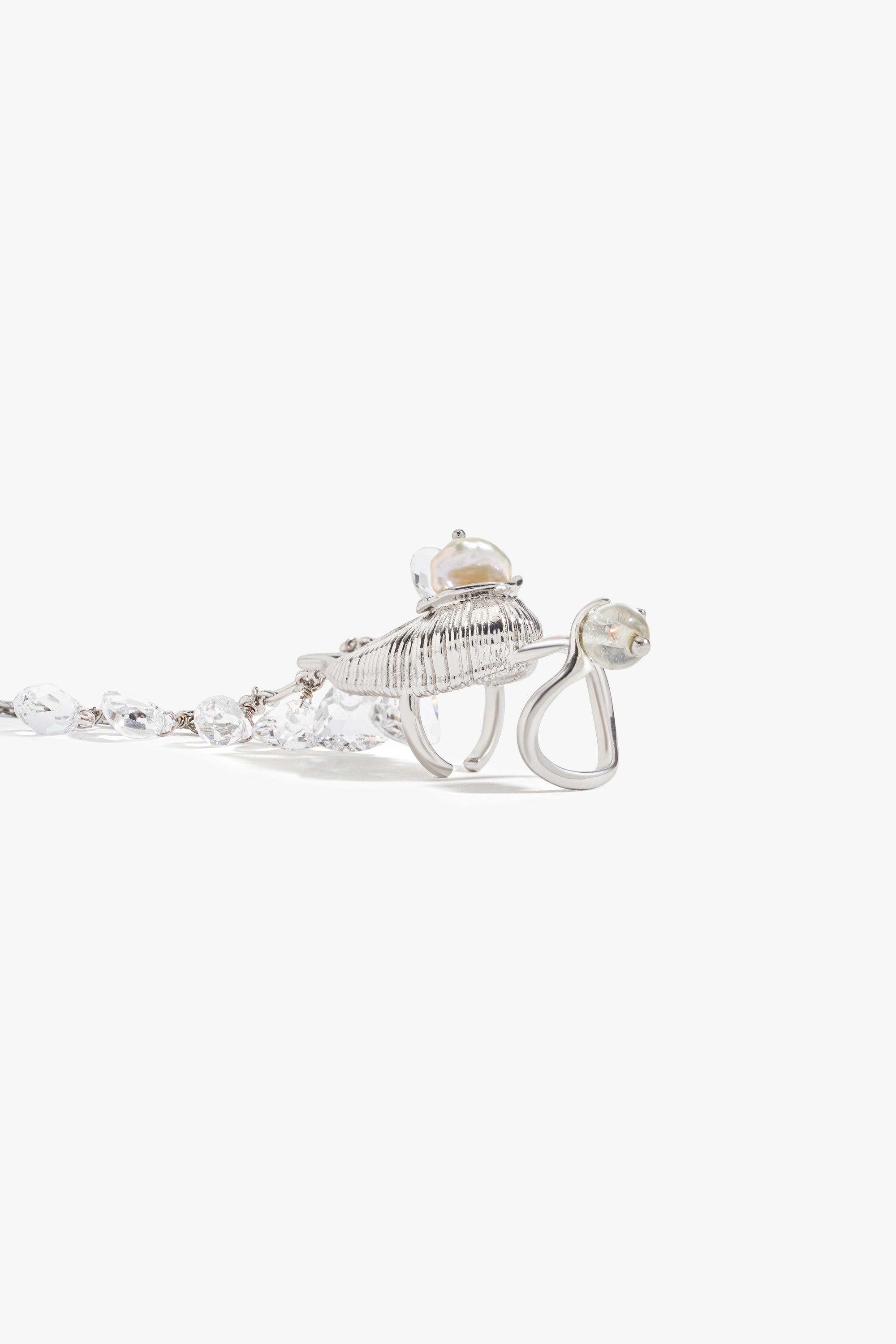 Seanymph Chain Veil Ring (Silver)