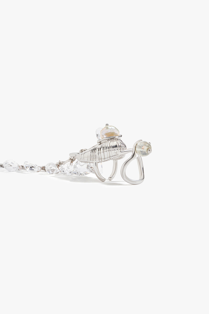 Seanymph Chain Veil Ring (Silver)