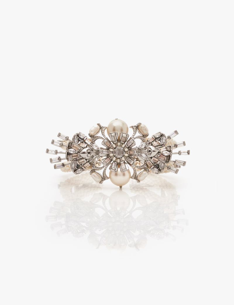 Riviera Pearl Noir Bracelet